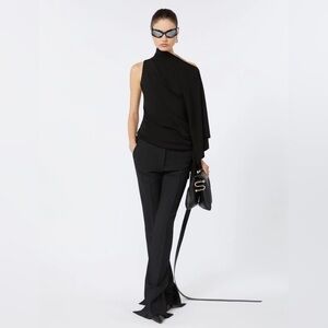 Sportmax Black Straight Leg Women's Pants